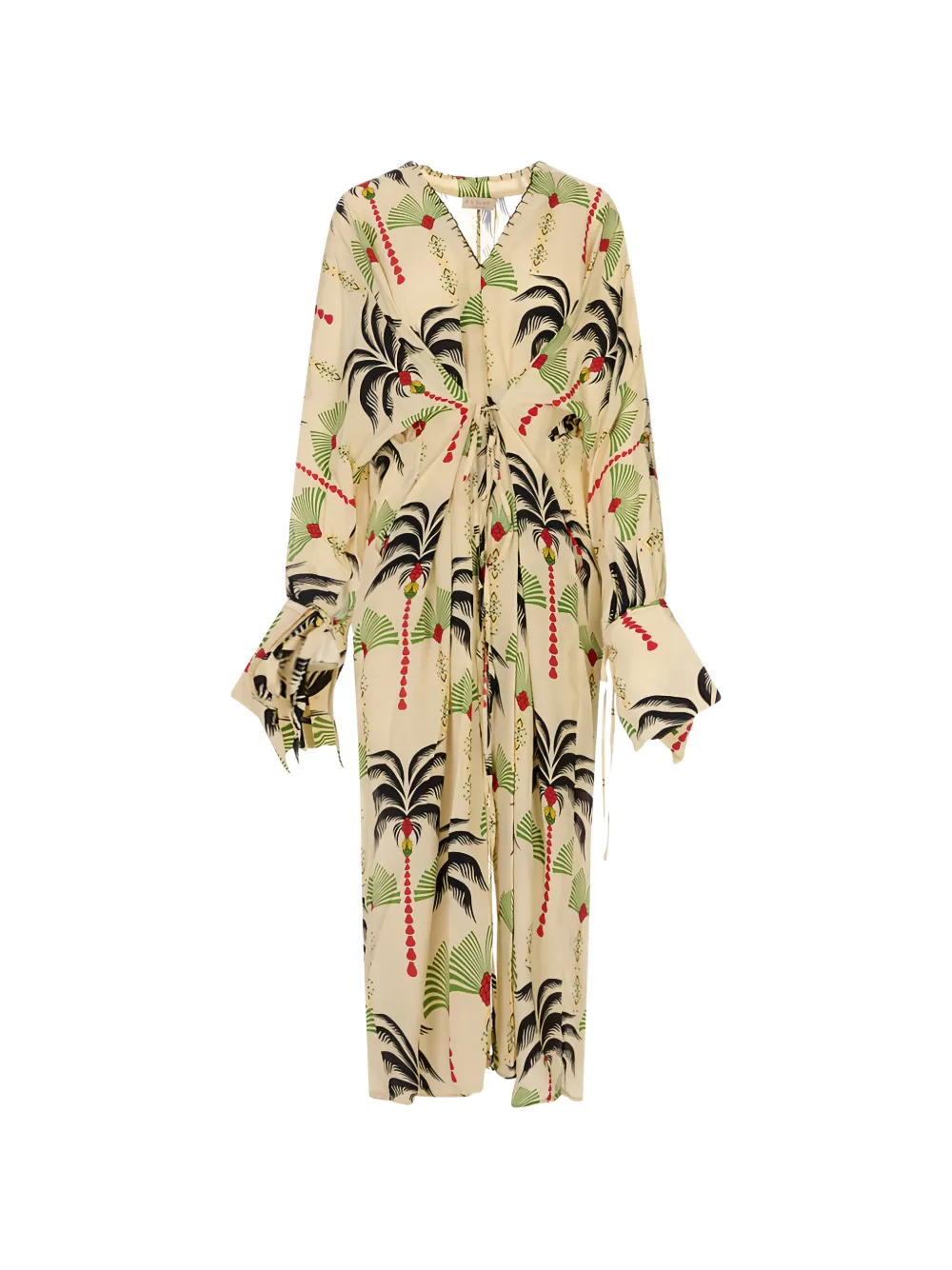 palm-print Cassandra dress