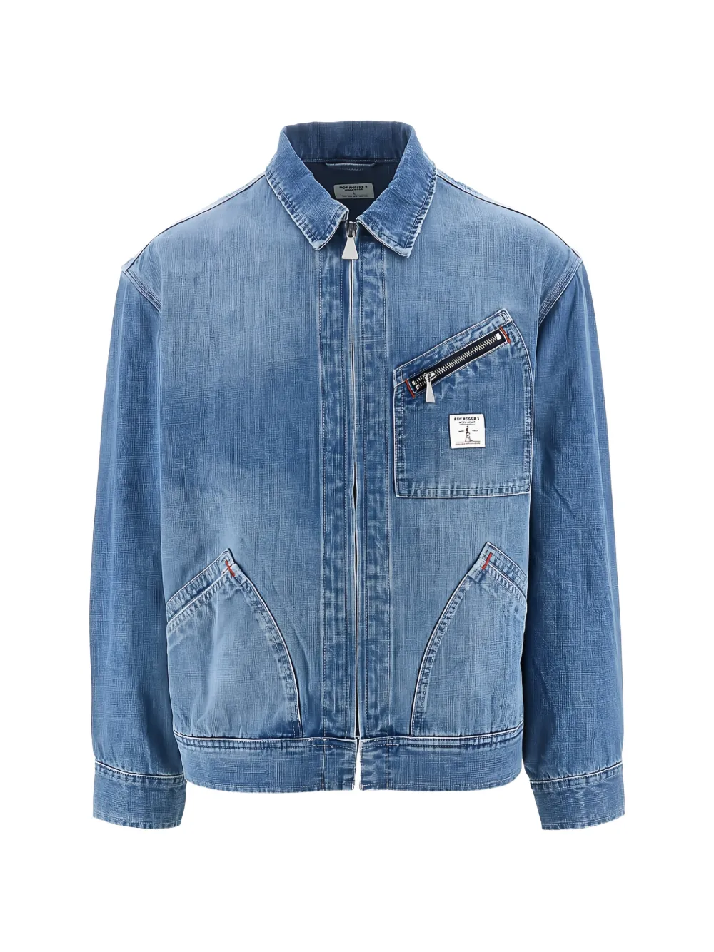 Roy Rogers zip denim jacket - Blu