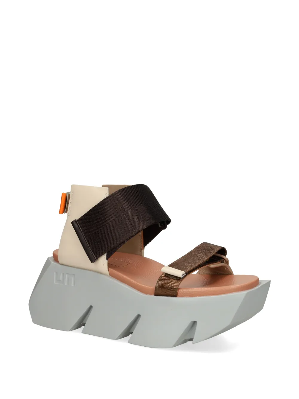United Nude Bull Run sandalen met klittenband en vlakken Beige