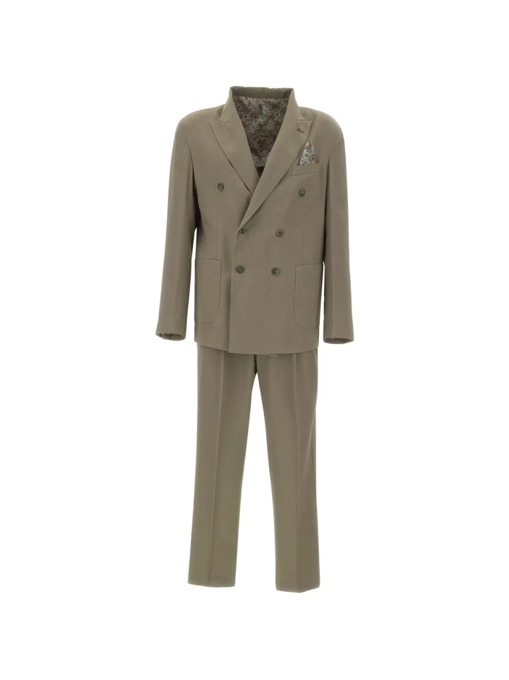 BOB double-breasted suit - Verde