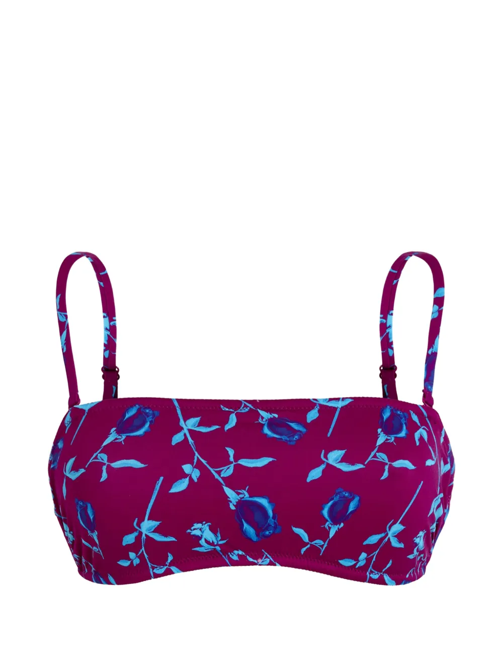 Vilebrequin Top bikini a fascia a fiori - Viola