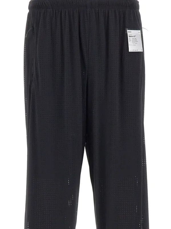 Satisfy Space-O Perforated Track Pants | Black | FARFETCH
