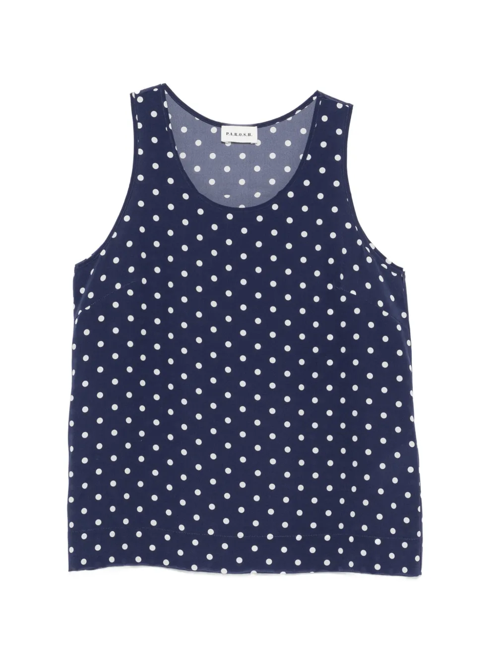 P.A.R.O.S.H. polka-dot sleeveless top - Blu