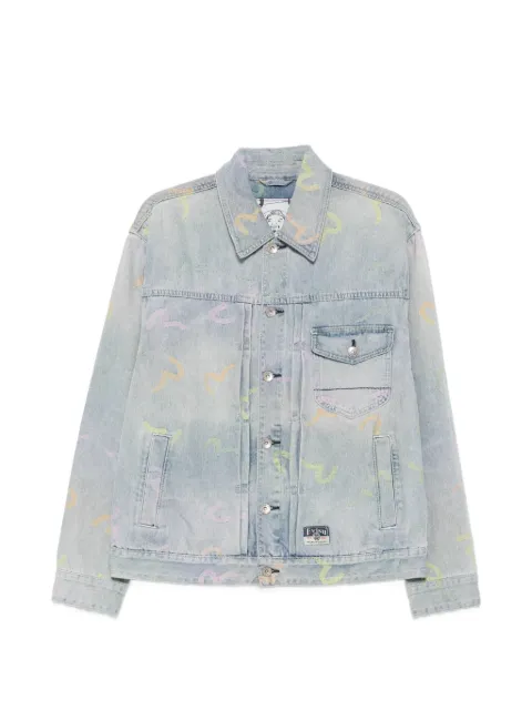 EVISU Inda Seagull-print denim jacket