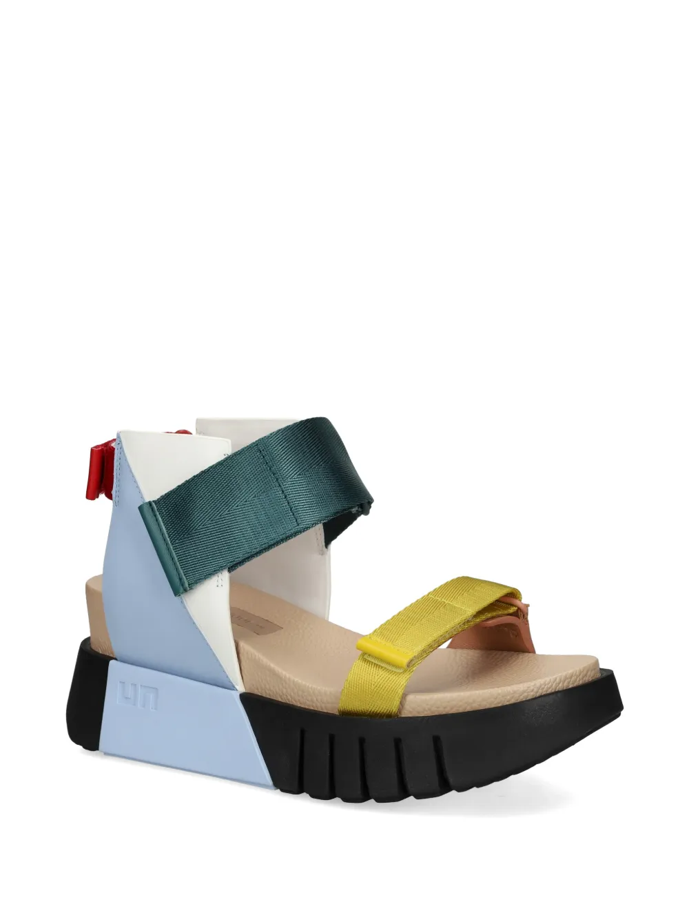 United Nude Delta Run sandalen met klittenband en plateauzool Blauw