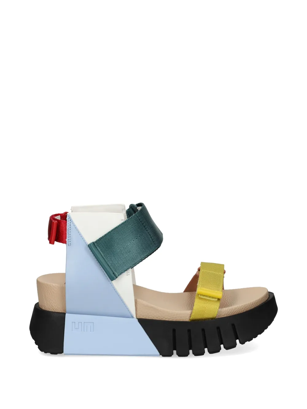 United Nude Delta Run touch-strap platform sandals - Blu