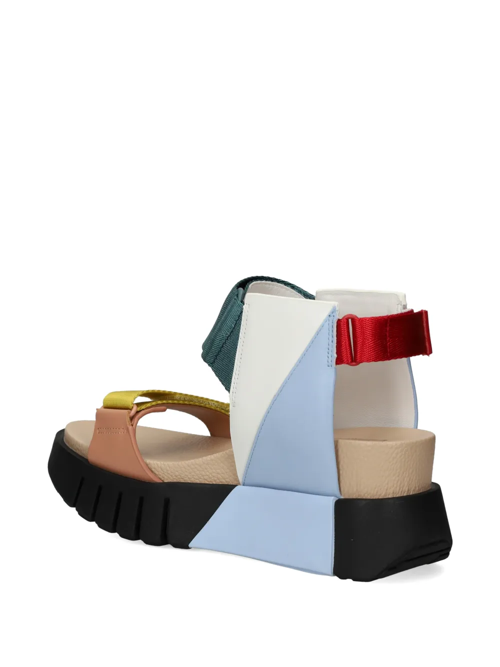United Nude Delta Run sandalen met klittenband en plateauzool Blauw