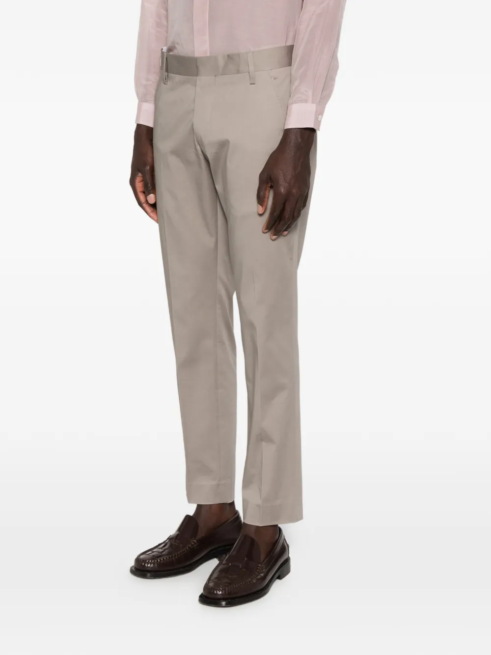 Entre Amis Senna broek met riemlussen Beige