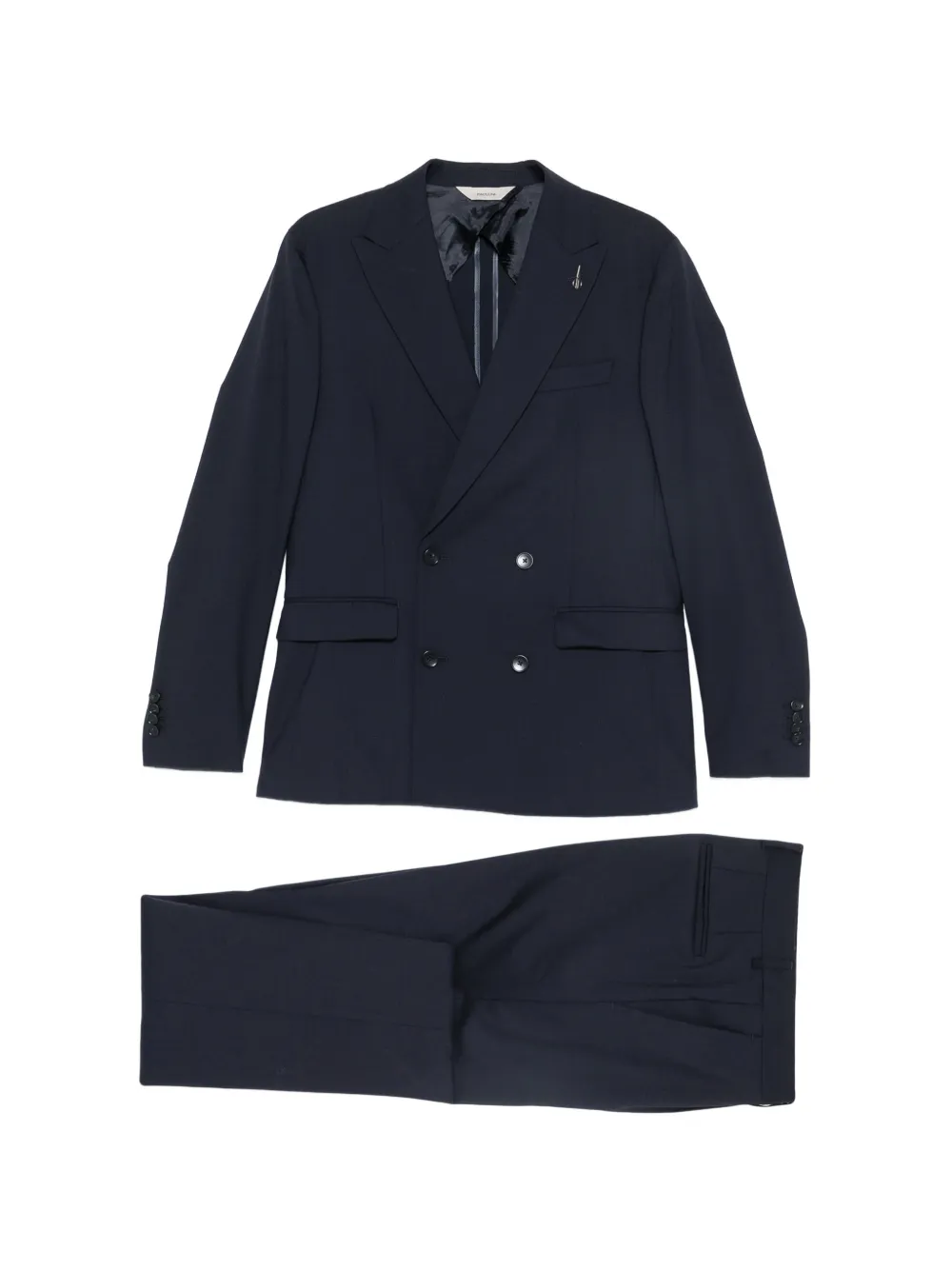 Paoloni double-breasted suit - Blu