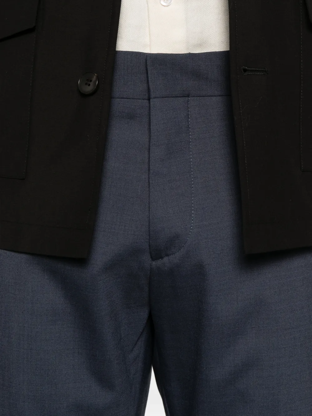 Entre Amis Senna broek met riemlussen Blauw