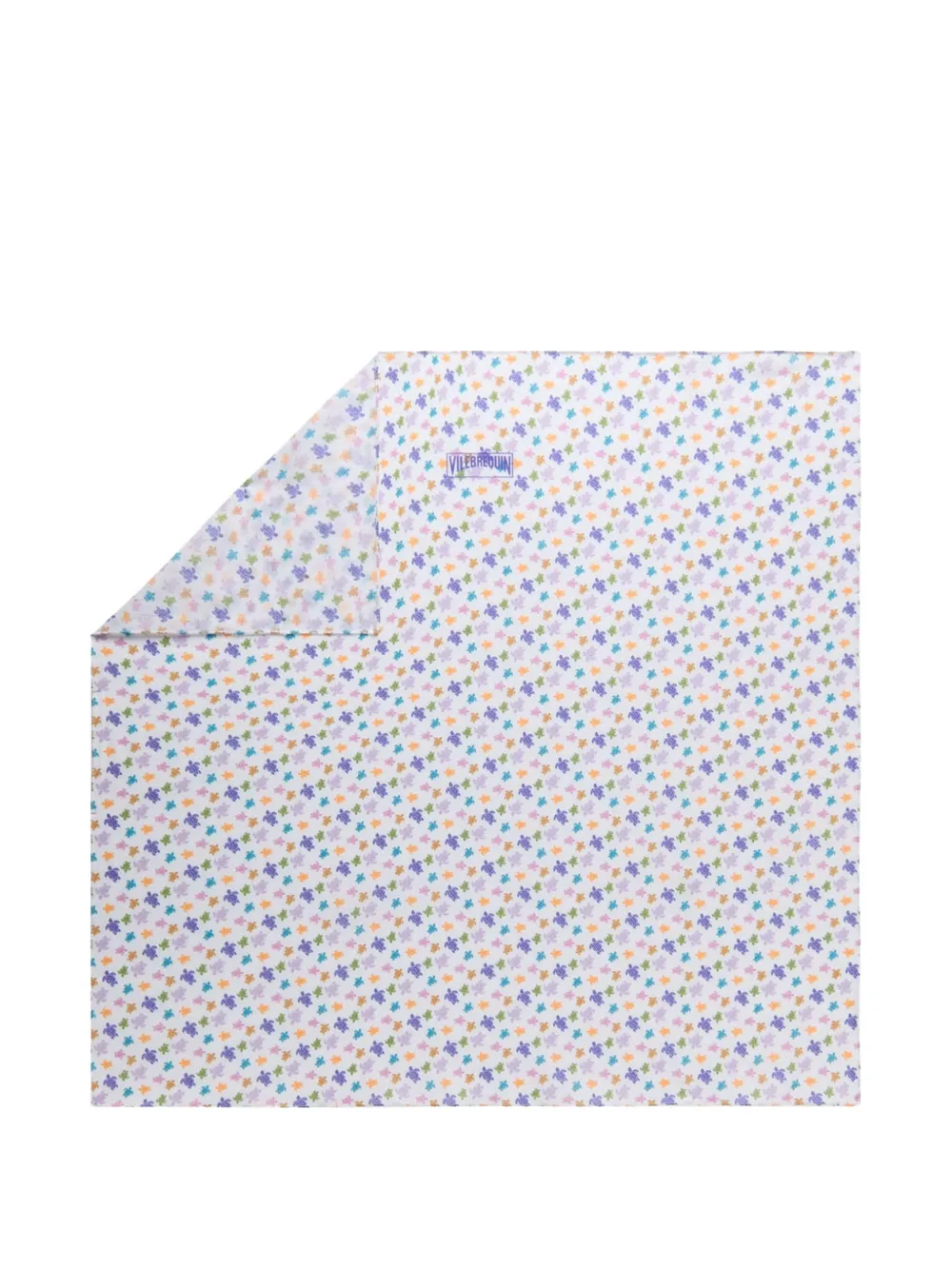 Vilebrequin turtle-print square bandana scarf - Weiß