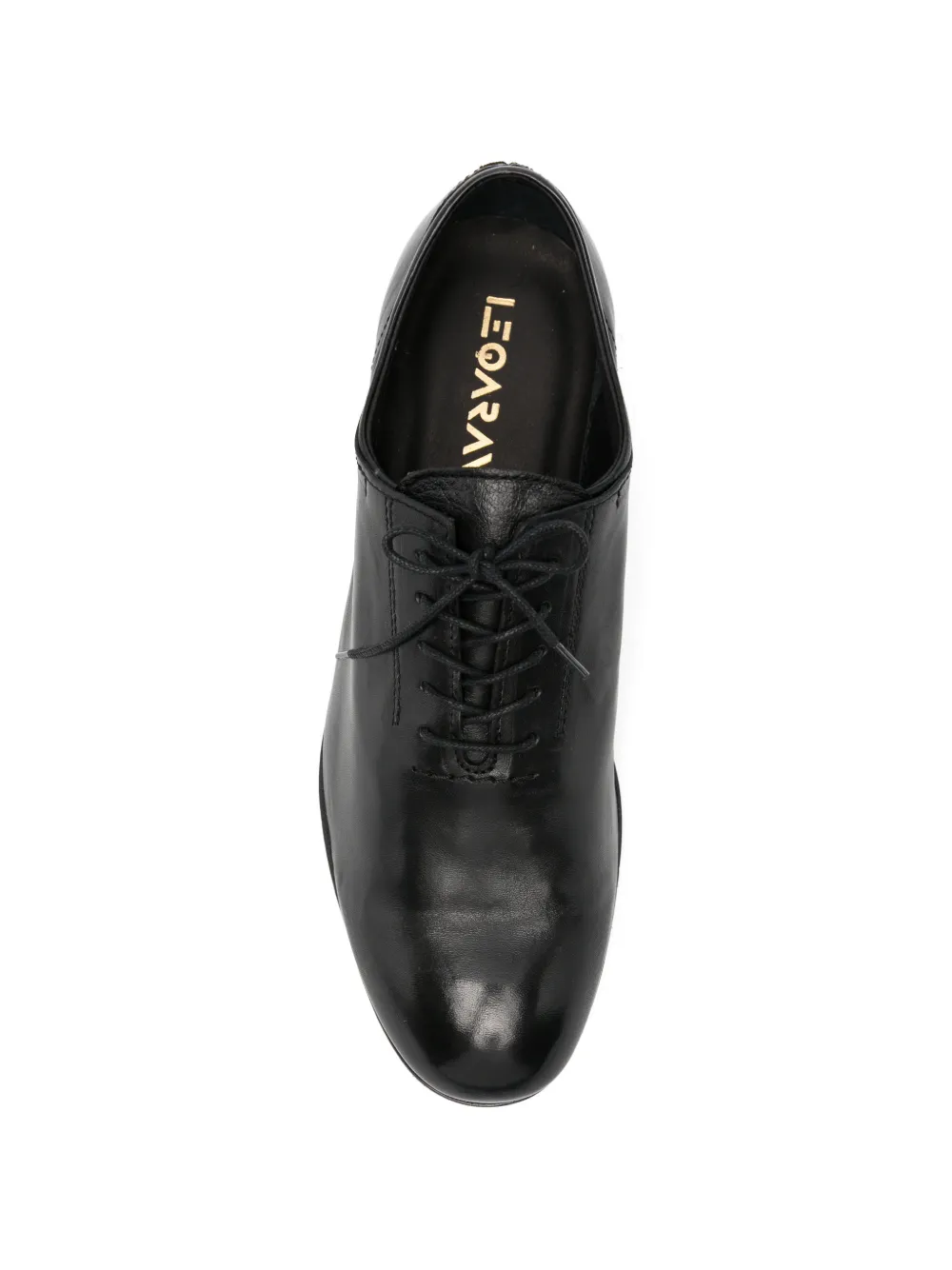 LeQarant Leren Oxford schoenen Zwart