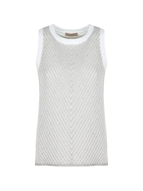 Purotatto sequin-embellished top