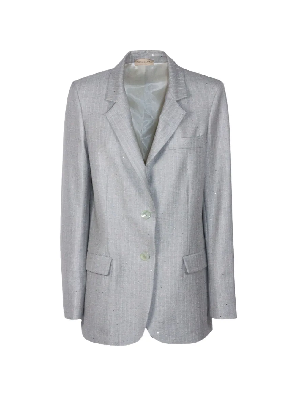 Purotatto sequin-embellished single-breasted blazer - Grey
