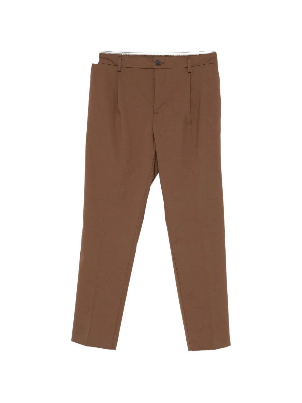 Entre Amis Reno belt-loops trousers - Marrone