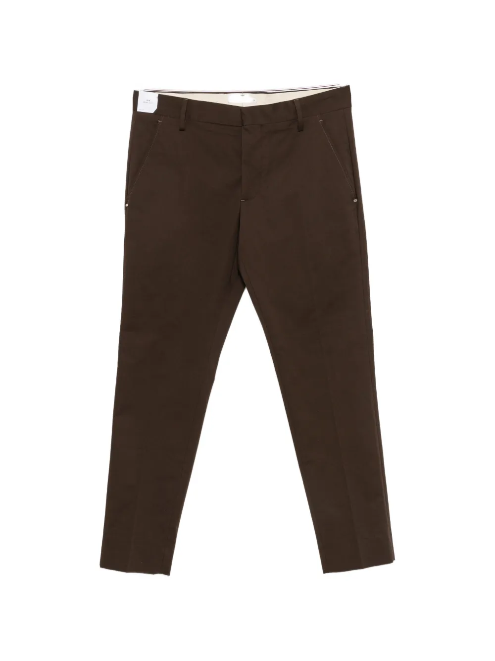 Entre Amis Senna belt-loops trousers - Marrone