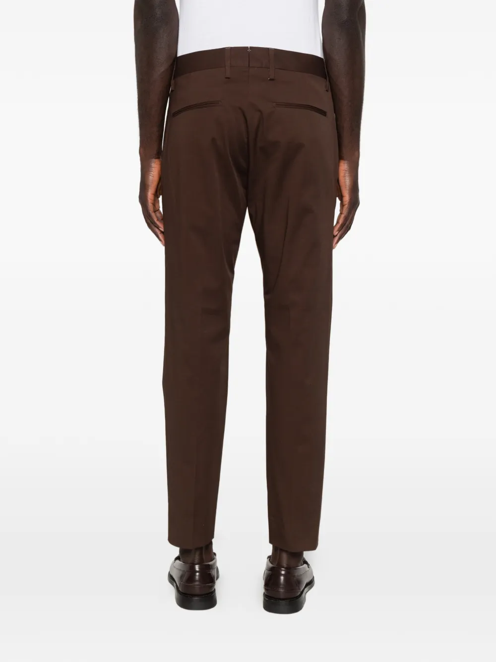 Entre Amis Senna broek met riemlussen Bruin