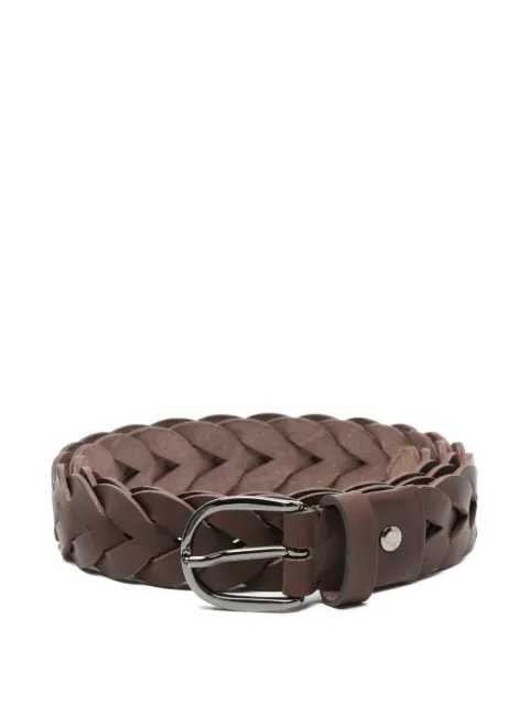 Antonelli Wallace braided leather belt