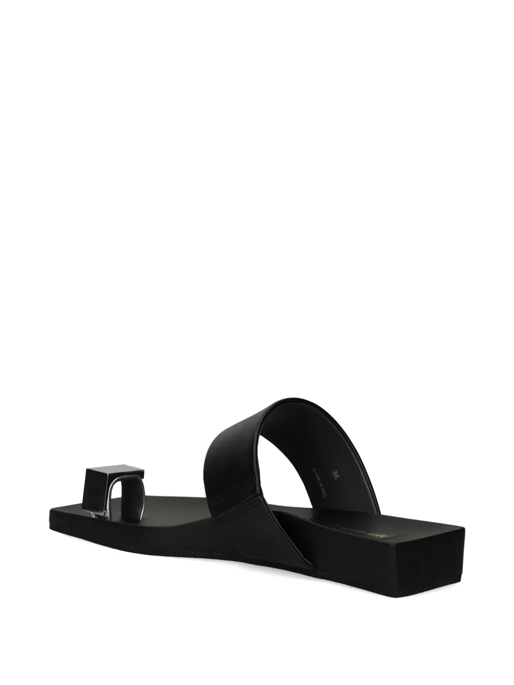 United Nude Loop Toe Lo sandalen met vierkante neus Zwart