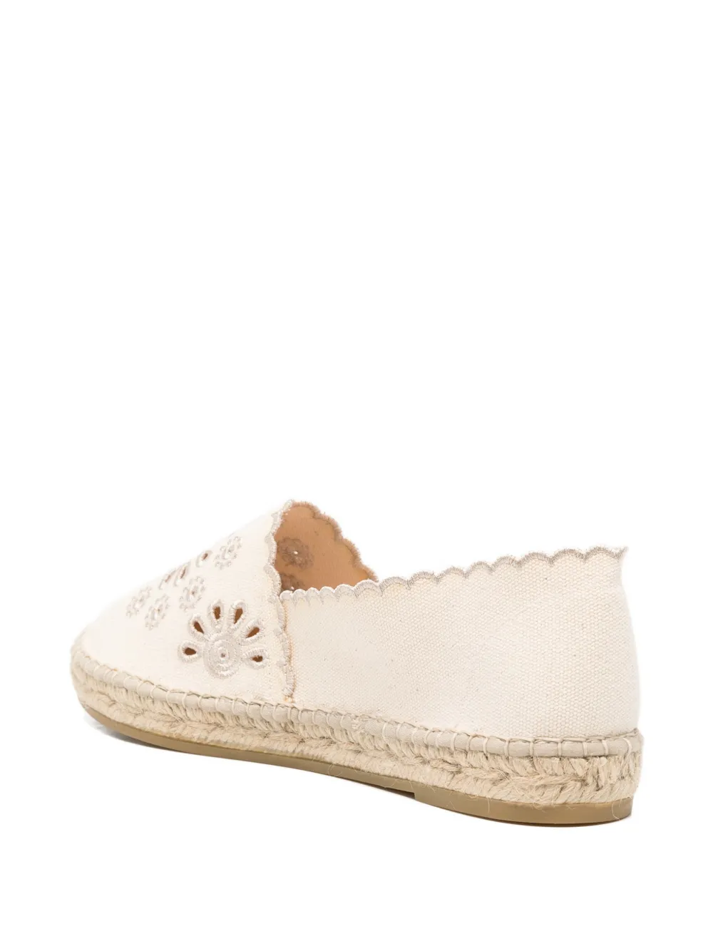 MC2 Saint Barth Broderie anglaise espadrilles Beige
