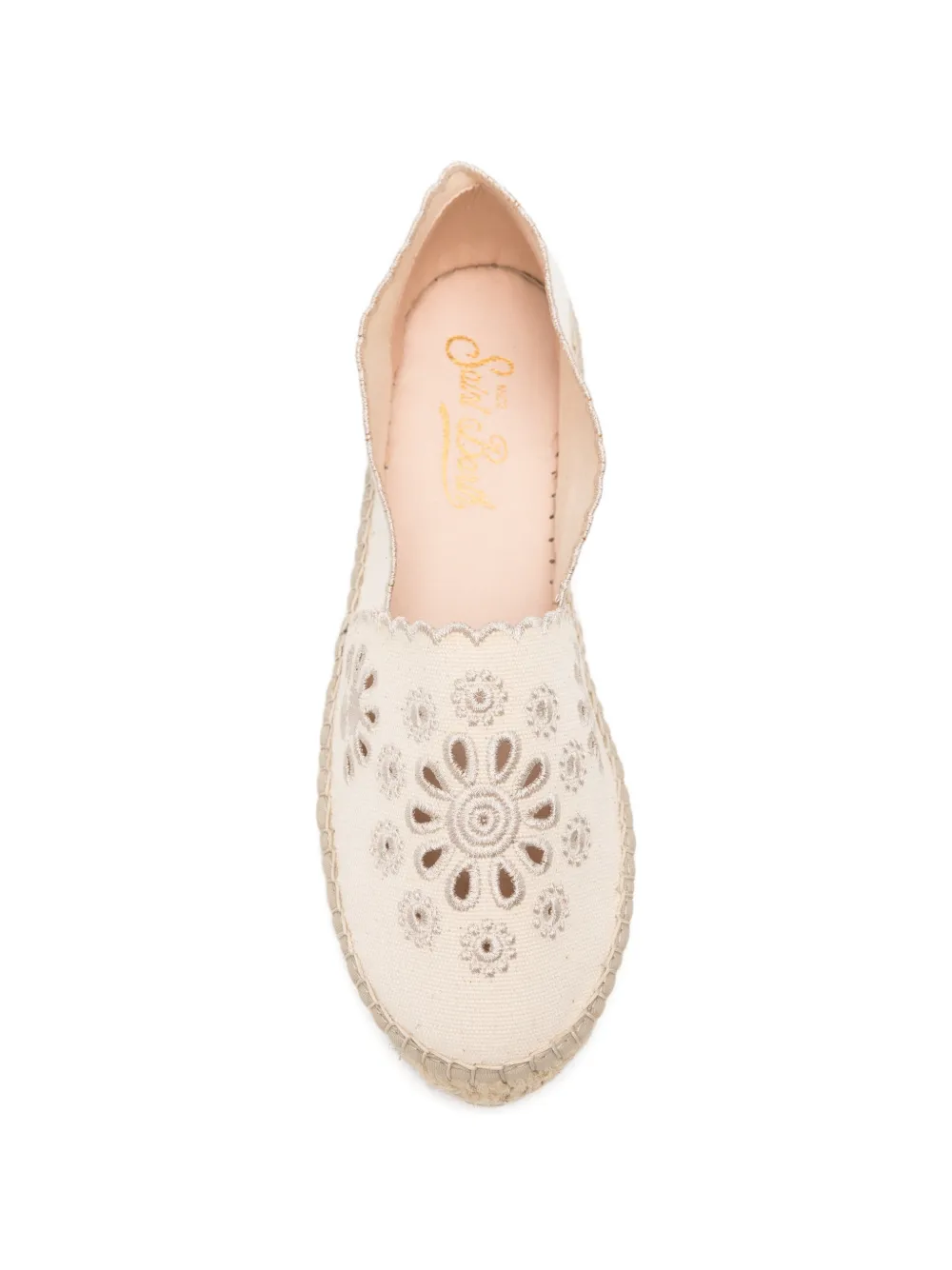 MC2 Saint Barth Broderie anglaise espadrilles Beige