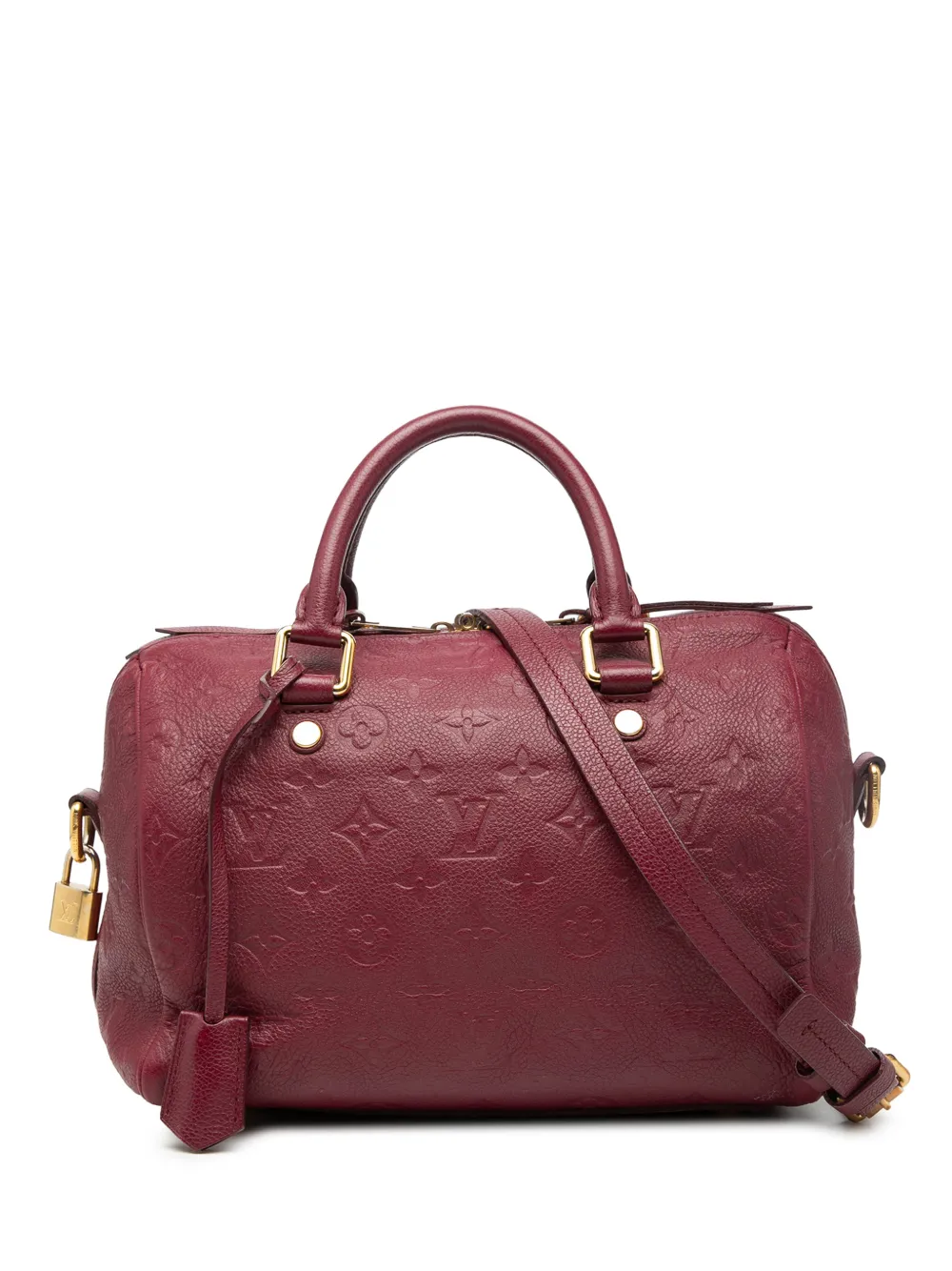 Louis Vuitton Pre-Owned 2012 Monogram Empreinte Speedy Bandouliere 25 satchel - Rosso