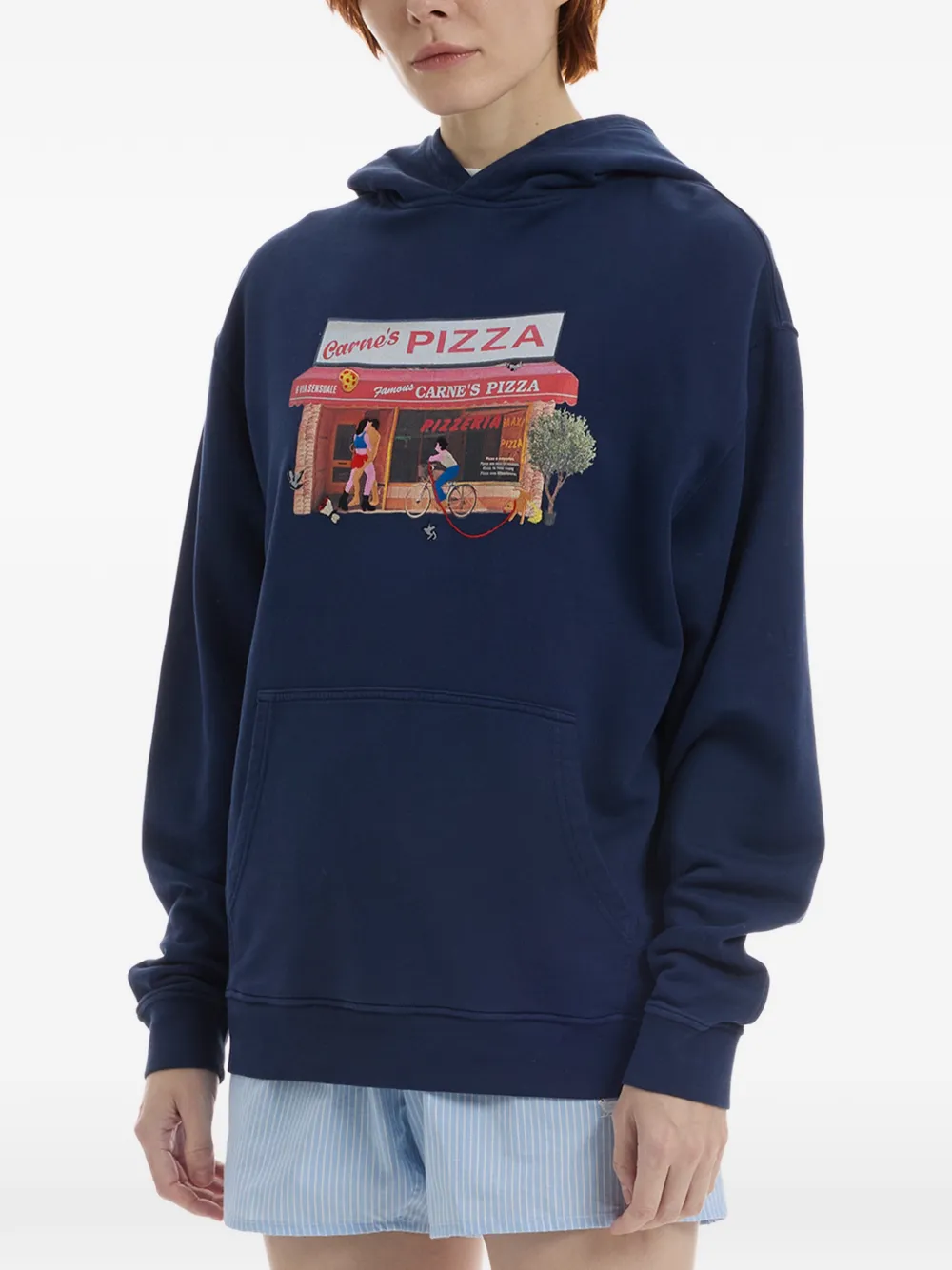 CARNE BOLLENTE Hot Slice hoodie Blauw