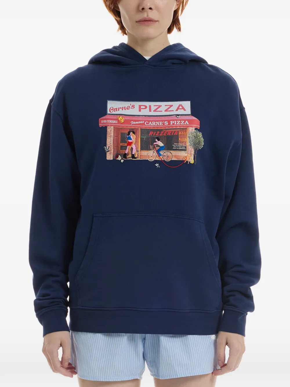 CARNE BOLLENTE Hot Slice hoodie - Blu