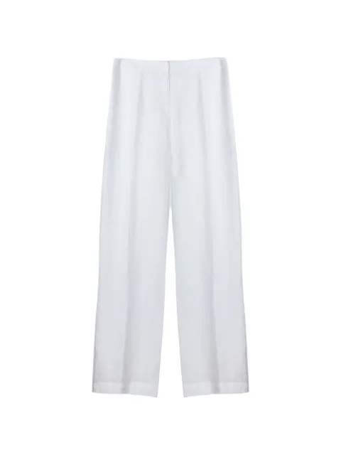 Purotatto linen wide-leg trousers