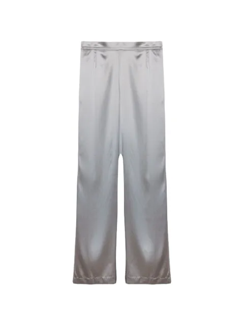 Purotatto satin-finish wide-leg trousers