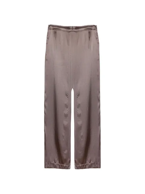 Purotatto satin-finish wide-leg trousers