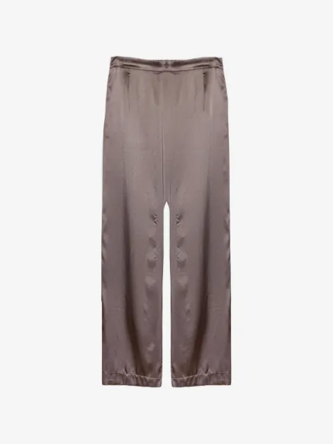 Purotatto satin-finish wide-leg trousers