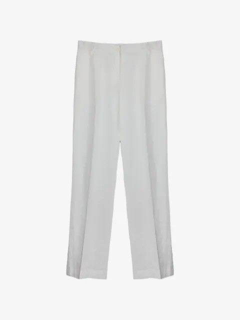 Purotatto linen wide-leg trousers