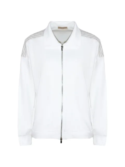 Purotatto cotton zip-up sweatshirt