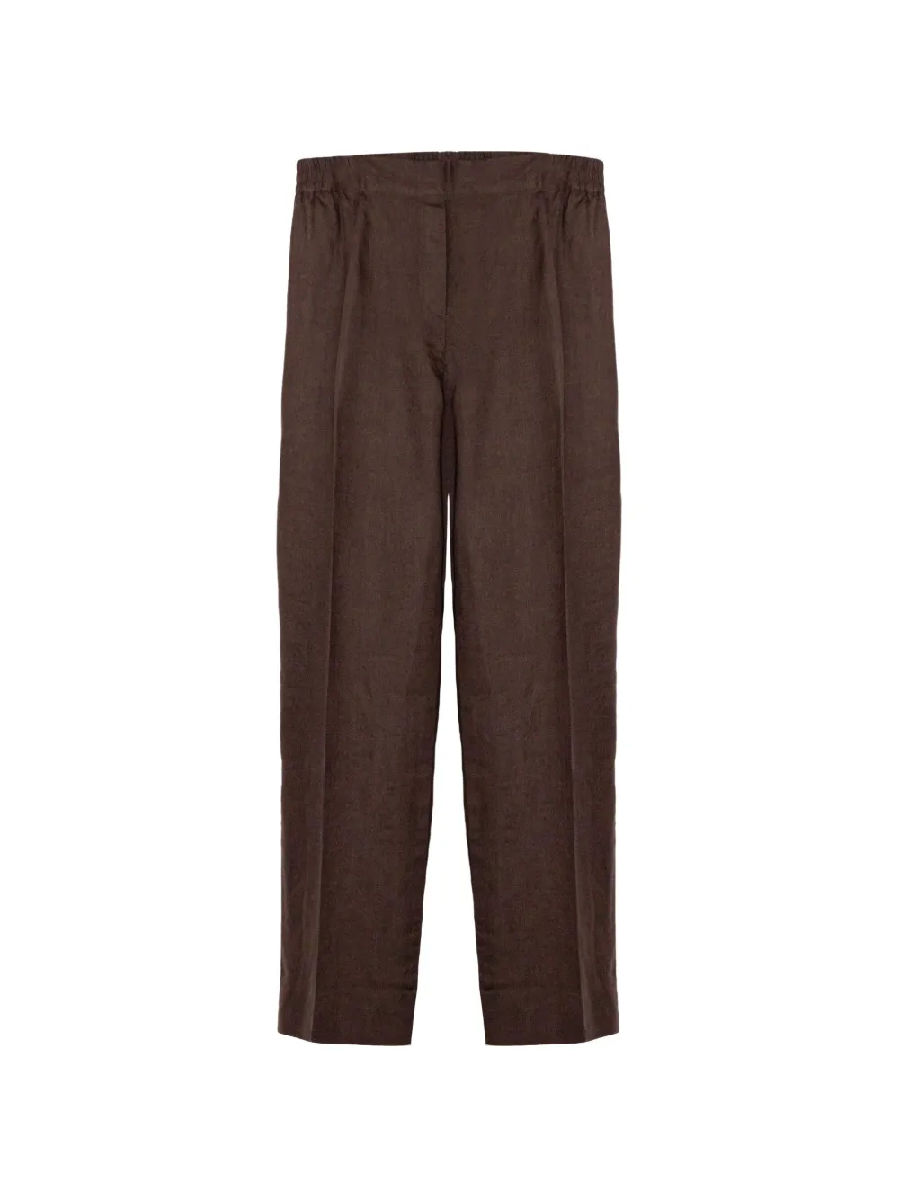 Purotatto linen wide-leg trousers - Marrone