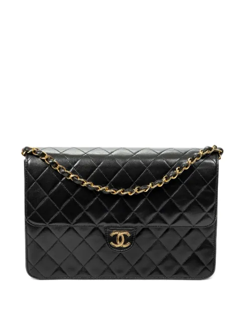 CHANEL Pre-Owned شنطة كتف مبطنة بقفل باللف وشعار CC