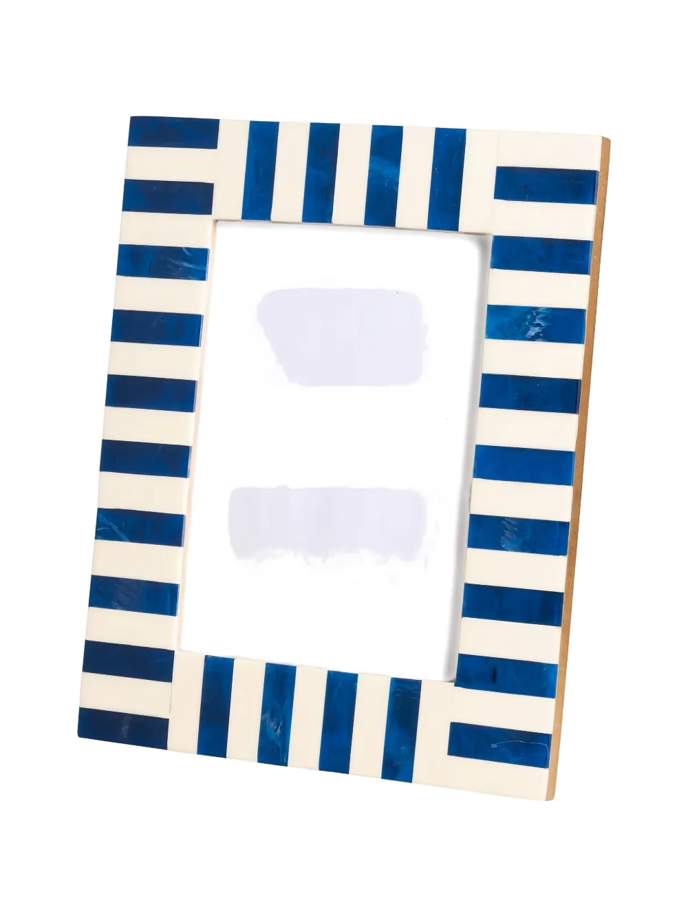 CU I SEEYOU Striped Rectangle Picture Frame | Blue | FARFETCH