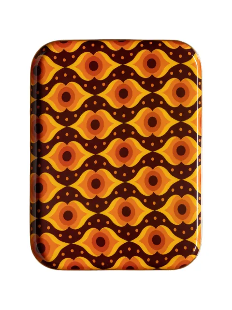 CU I SEEYOU Groovy geometric-print tray