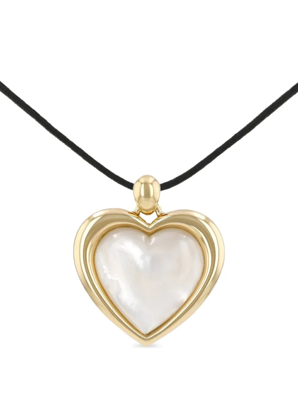 Mauboussin 1980s heart-shaped mother-of-pearl pendant - Oro