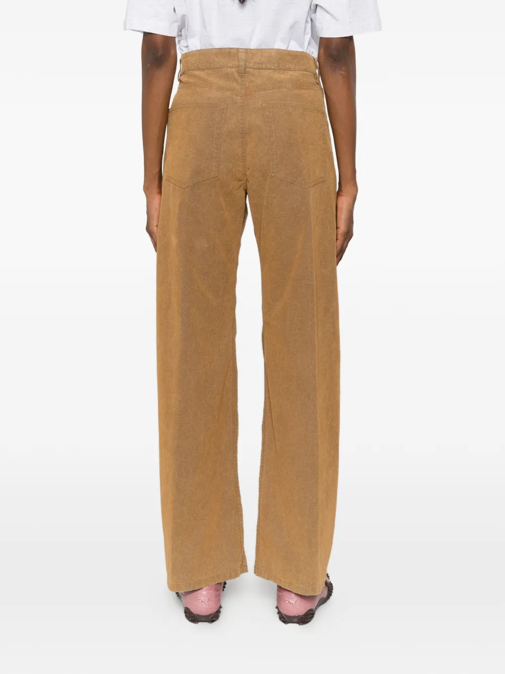 ASPESI Straight broek Bruin