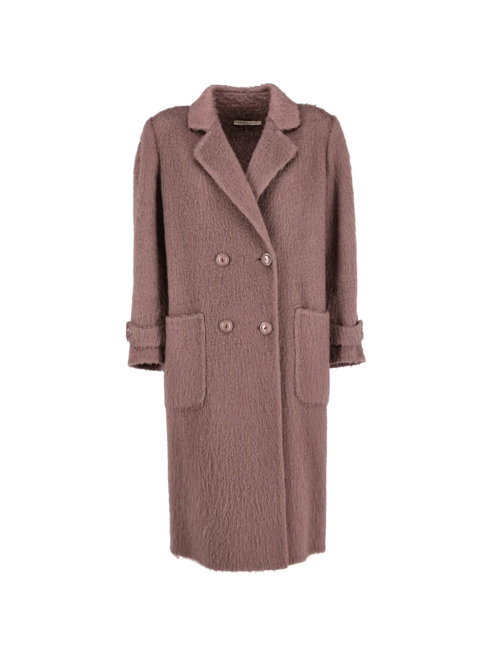 Agnona Vintage double-breasted patch-pocket coat - Rosa