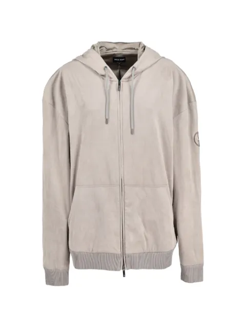 Giorgio Armani Pre-Owned logo zip-up hoodie