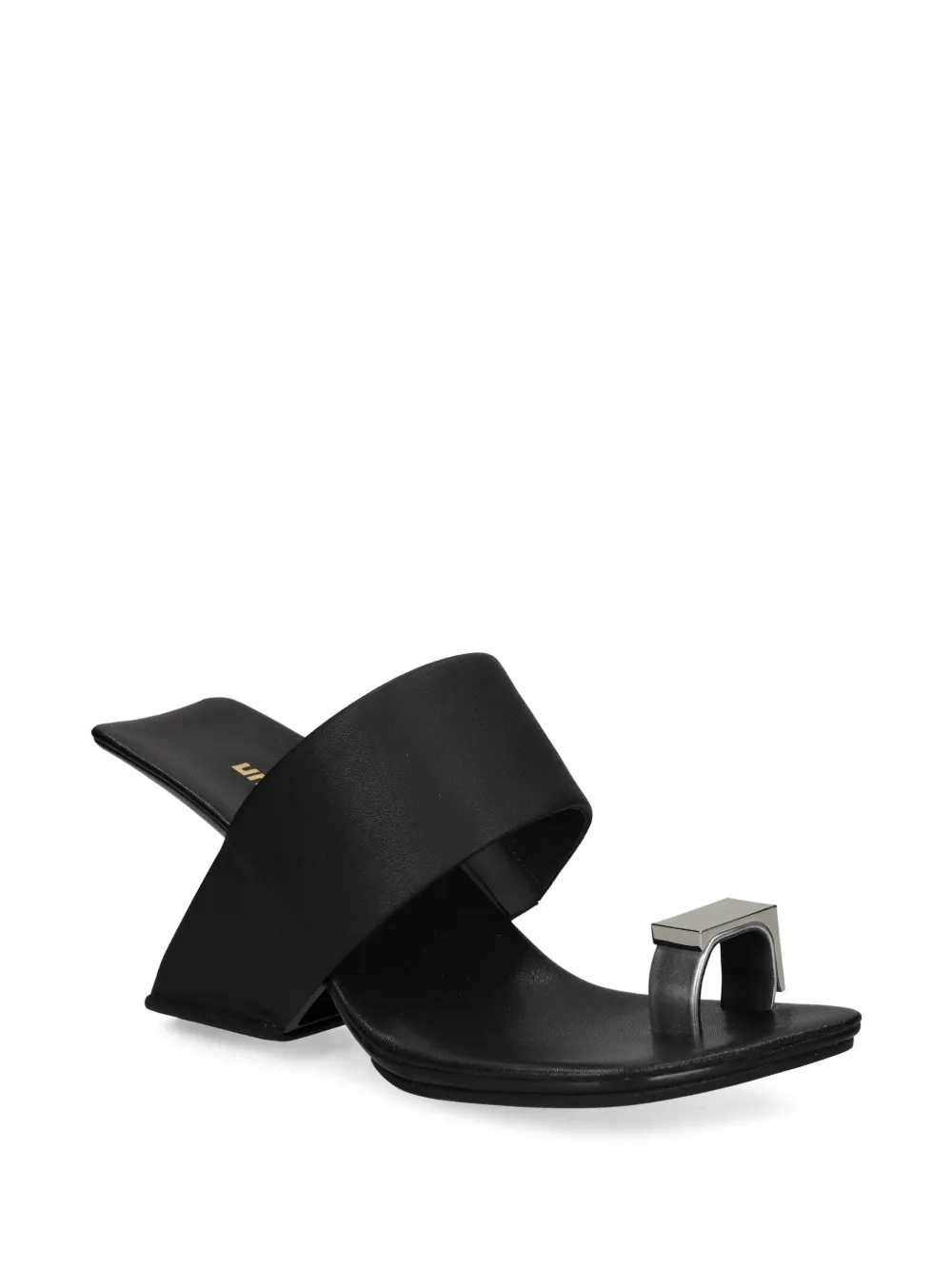 United Nude Loop Toe Hi architectural-heel toe-ring sandals - Nero