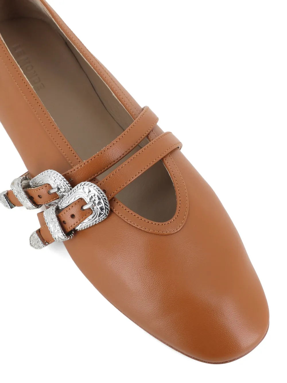 Le Monde Beryl buckle-strap ballet flats Bruin