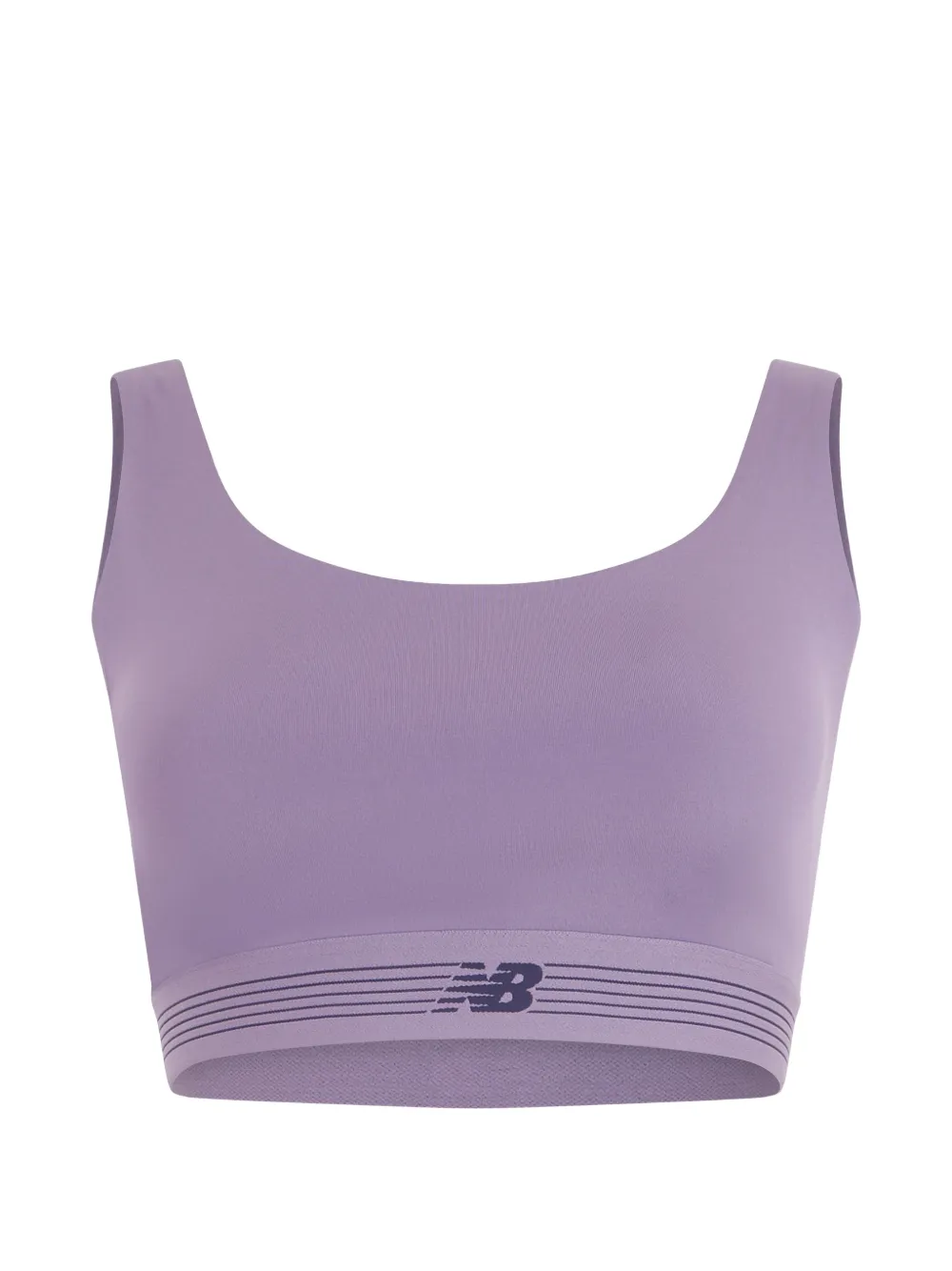 New Balance logo-print sports bra - Violett