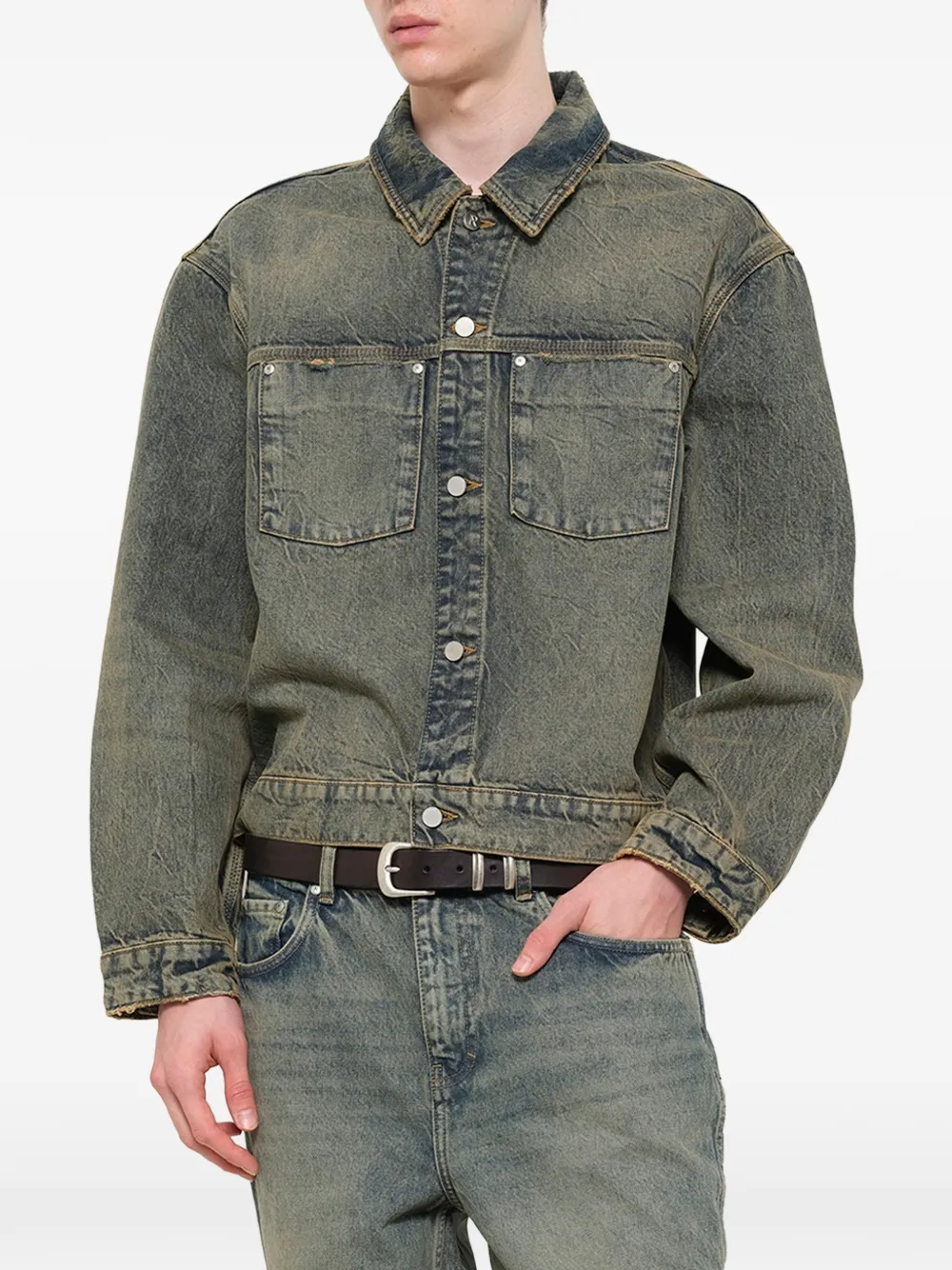 Represent Denim jack Blauw