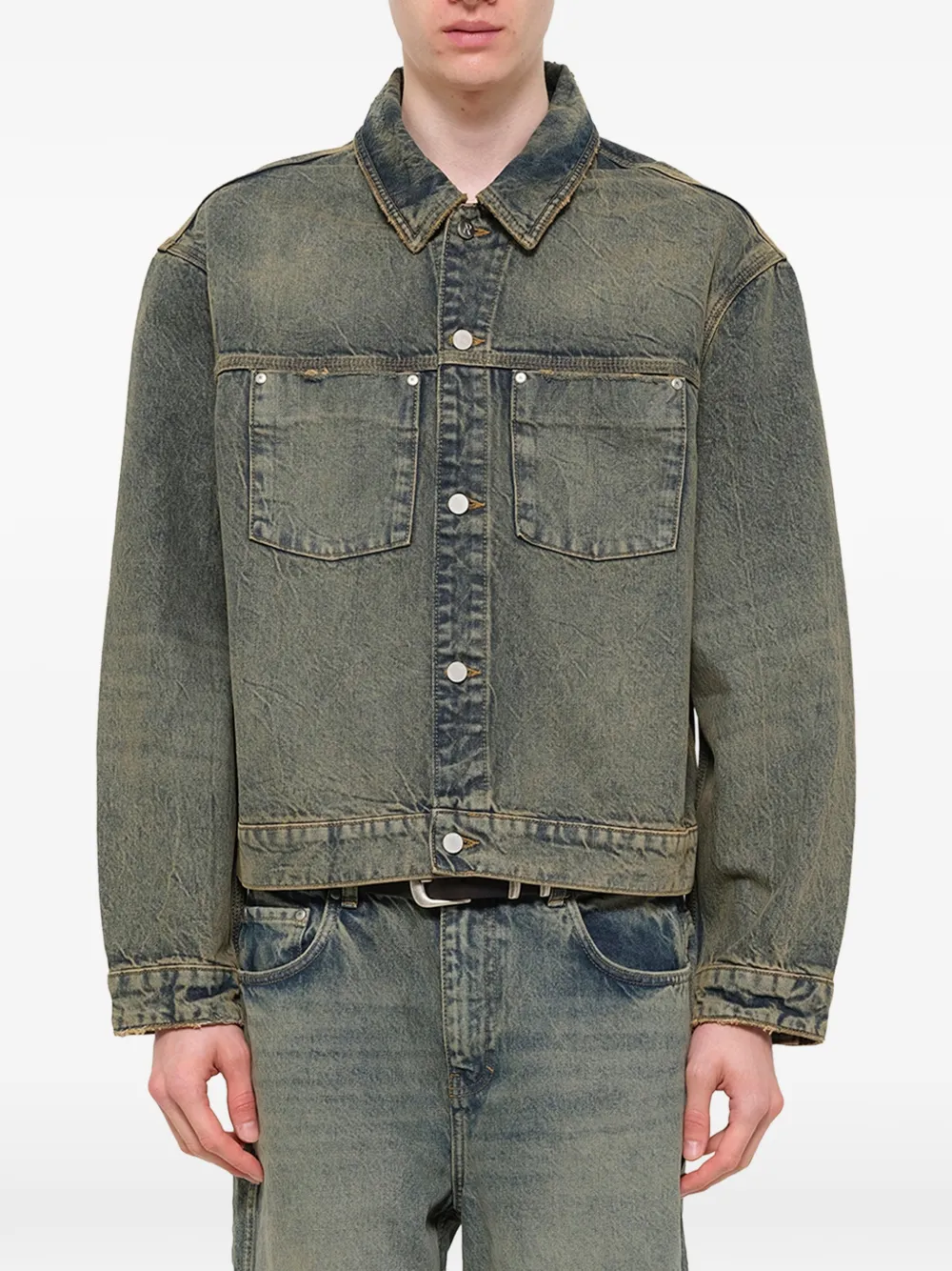 Represent Denim jack Blauw