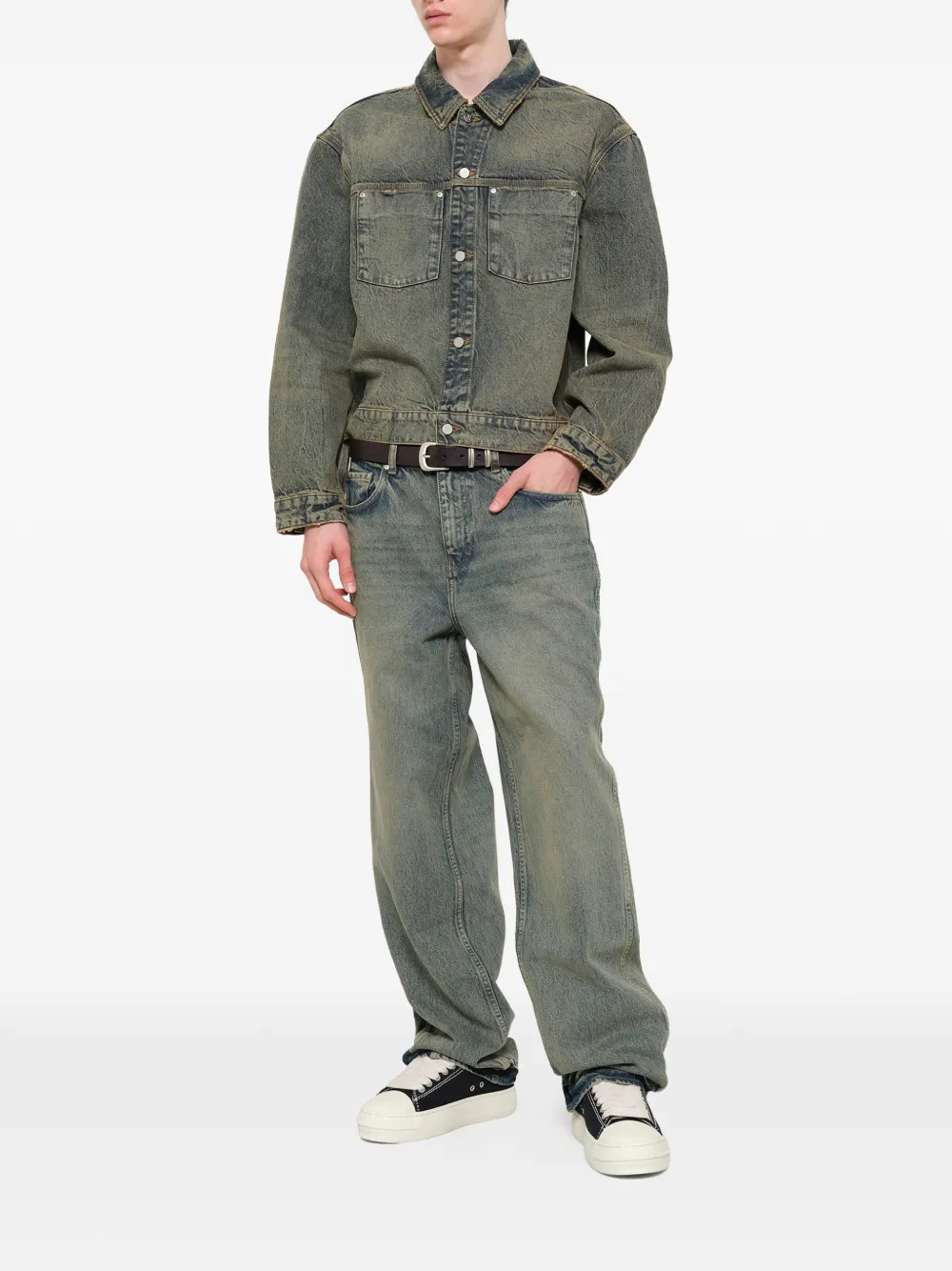 Represent Denim jack Blauw