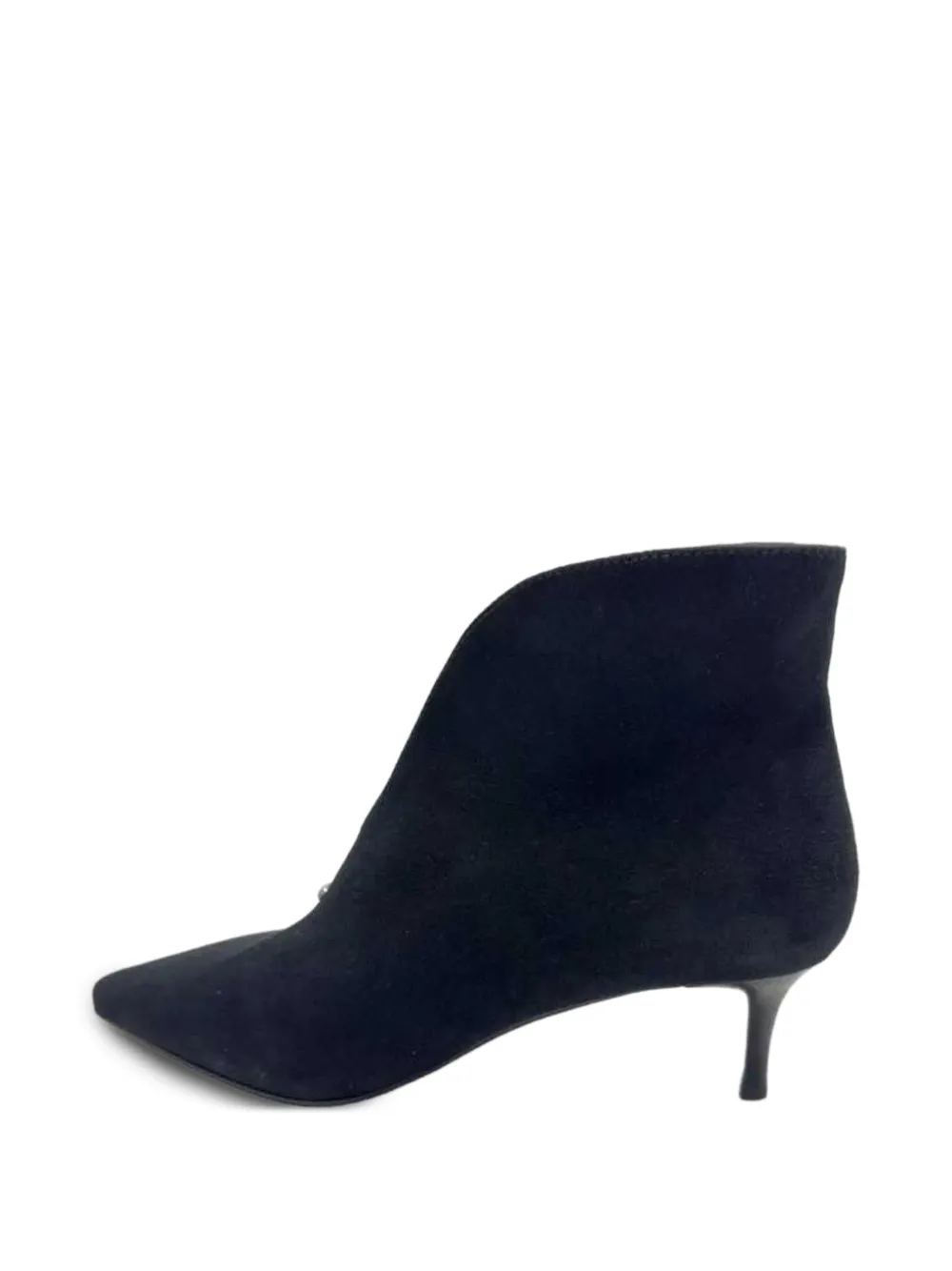 SERGIO MORETTI FIRENZE Pumps met puntige neus en V-detail Zwart