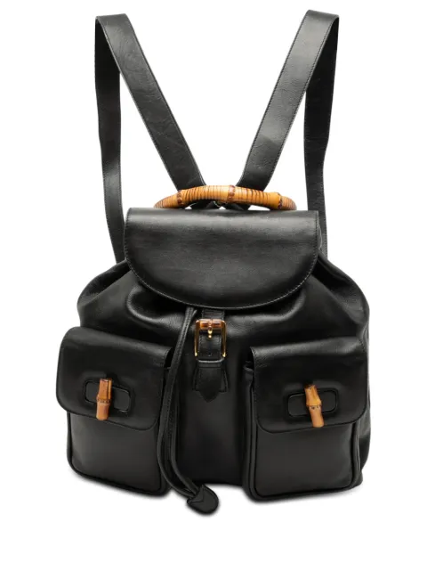 Gucci Pre-Owned mochila Bamboo Drawstring de piel de becerro 2000-2015